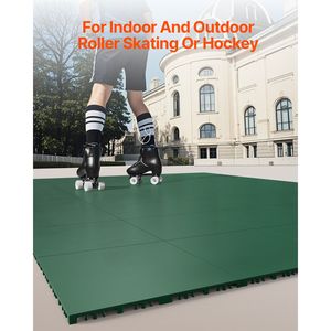 Piastrelle per Pavimento Hockey Dryland, Tappetino Versatile 12 X 12, 8 Pezzi, Pavimentazione Sportiva Incastrabile per Allenamento e Danza - Product Image 2
