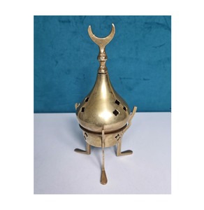 Unique Metal <b>Incense</b> Burner With Detailed Embossed Surface For <b>Incense</b> <b>Cones</b> And Aromatic Resin - Product Image 6