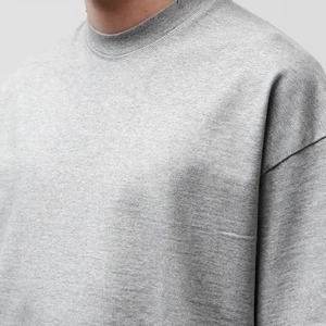 T-shirt col rond coupe classique personnalisé de haute qualité 2026 avec logo personnalisé / Manches courtes en coton uni à séchage rapide et respirant pour homme - Product Image 6