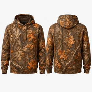 Sweat à capuche de chasse pour homme MEGAMAPLE, camouflage, manches longues, respirant, été, polyester - Product Image 1