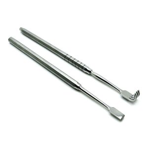 Ensemble de 2 instruments chirurgicaux ophtalmiques ORL : Rétracteur de sac lacrymal Knapp et élévateur Lempert en acier inoxydable, certifié CE OEM - Product Image 1