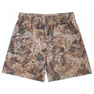 Pantalones Cortos Deportivos con Estampado de Hojas para Hombre, Cintura Media, Cordón Ajustable, Transpirables, Elásticos, de Secado Rápido, de Algodón, Casuales, con Bolsillos - Product Image 4