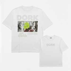 T-shirts blancs de haute qualité en gros, personnalisables avec impression graphique, en coton, unis, surdimensionnés, épais, pour hommes - Product Image 2