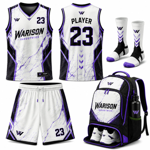 Premium Quality Basketball Uniform Set Sublimation Printing Sleeveless Breathable Basketball Training Uniform Kit - Product Image 2