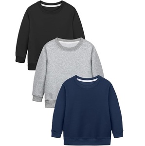 เสื้อสเวตเชิ้ตคอกลมทรงทันสมัยและพอดีตัว สีพื้น สำหรับผู้ชาย ทรงปกติ ผ้าถัก ส่งออกจากบังกลาเทศ - Product Image 4