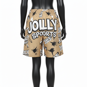 Shorts Cortos Deportivos de Microfibra de Poliéster GSM de Alta Calidad para Mujer, Color Caqui Arena, Impresión por Sublimación Completa, Logotipo Personalizado - Product Image 2