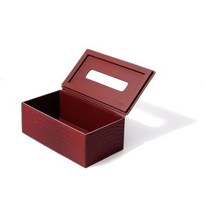 Handcrafted Leather Tissue Holder Box Luxury Tissue <b>Paper</b> Box for Home Office Bathroom <b>Kitchen</b> & Car Maroon Leather Tissue Box - Product Image 3