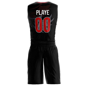 New Custom Men's Basketball Jerseys Uniform Sets Breathable Quick Dry Short Sleeved 100% Polyester All Seasons Custom Logo - Product Image 3