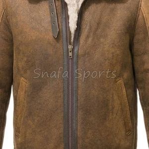 Nouvelles vestes imperméables en cuir de mouton et fourrure de qualité supérieure pour hommes, chaudes et épaisses, collection Automne/Hiver 2026 - Product Image 3