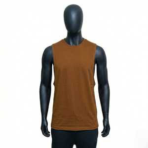 Wholesale Custom <b>Men</b> Tank Top Cotton <b>Sleeveless</b> <b>T</b> <b>Shirt</b> Casual Summer Gym Wear Comfortable Lightweight Muscle Fit Vest - Product Image 1