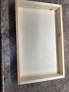 REHMAN CRAFT Bandeja de Servir de Madera Natural Hecha a Mano, Moderna y de Calidad Alimentaria - Bandeja Rectangular de Madera Clara para Mesa de Centro o Otomana - Product Image 1