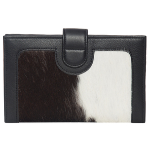 Unisex Short Genuine Leather <b>Wallet</b> With Cowhide Panel And Hasp Closure Minimalist Daily Use Design - Product Image 6