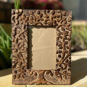 กรอบรูปไม้เนื้อแข็งทำมือ พรีเมียม สำหรับตั้งโชว์บนโต๊ะ เหมาะสำหรับบ้าน สำนักงาน ห้องนั่งเล่น ดีไซน์หรูหรา คลาสสิก ทันสมัย สไตล์เรียบง่าย - Product Image 2