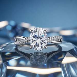 Anillo de Moissanita con Corte Ovalado en Plata de Ley 925 Chapada en Oro de 18K, Diseño Clásico Minimalista de Lujo para Boda, Compromiso o Fiesta - Product Image 3