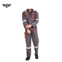 Overol de Trabajo de Algodón para Hombre, Uniforme de Seguridad Reflectante, Overol Industrial Multibolsillos con Función de Detección de Agujas