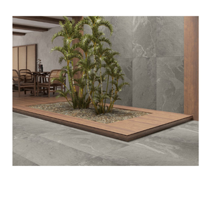 Carreaux de porcelaine gris clair pour extérieur 600x1200, aspect pierre béton, antidérapants, imperméables, pour piscine, patio, jardin - Product Image 3