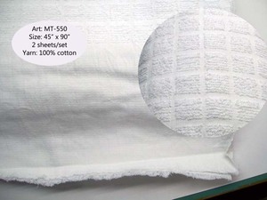 Toalla Ihram de Algodón Tejido Directo de Fábrica de Pakistán, Desechable, Refrescante, Color Blanco Sólido, para Uso Doméstico, Suave y Ecológica - Product Image 3