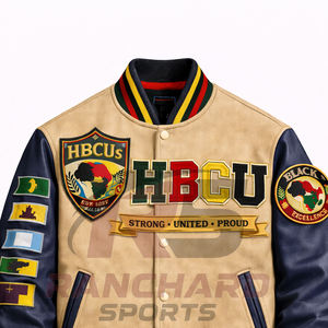 Chaqueta ligera para hombre estilo HBCU, cómoda y personalizada, chaqueta universitaria, chaqueta de colegio, chaqueta varsity hecha a medida. - Product Image 2
