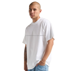 Camisetas de Algodón Lisas para Hombre, Camisetas de Manga Corta con Cuello Redondo, Estilo Hipster, Hip Hop, Corte Largo, Dobladillo Curvo - Product Image 1