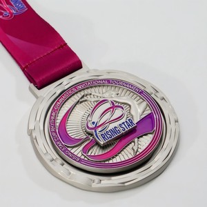 Medaglia Girevole Personalizzata con Logo, Medaglia Accademica <span class=keywords><strong>Matematica</strong></span> a Doppia Rotazione, Souvenir in Metallo, Medaglia Sportiva 3D Smaltata per Mezza Maratona - Product Image 4