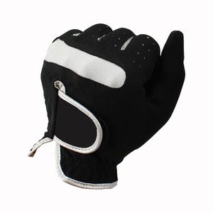 Gants de golf en cuir d'agneau noir de haute qualité, doux, respirants, avec personnalisation et propriétés antidérapantes - Product Image 4