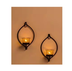 Antique Iron Wall <b>Sconce</b> With Hand Forged Detailing For Vintage Home Decor Living Room Hallway And Elegant Interior <b>Lighting</b> - Product Image 4