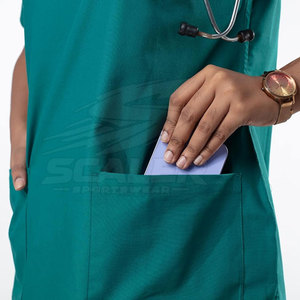Uniforme de Enfermería de Mezclilla Moderno y Personalizable, Tejido Elástico Suave de Alta Calidad, Fácil Cuidado, Apariencia Profesional y Cómoda - Product Image 6