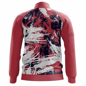 Survêtement de football d'hiver athlétique, veste zippée, pantalon à taille élastique, 100% polyester, léger, pour la course à pied, l'entraînement, la remise en forme, l'extérieur - Product Image 4