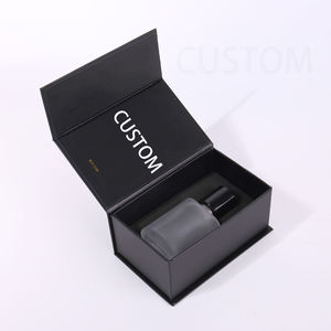 Custom EcoRev <b>Magnetic</b> Flip Top Rigid Cardboard Perfume Packaging <b>Box</b> with Luxury Matte Lamination Gold Foil Logo UV Coating - Product Image 1