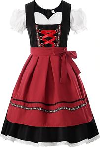 Robe traditionnelle bavaroise Dirndl, tenue allemande Trachten pour l'Oktoberfest, costume folklorique alpin pour femmes - Product Image 2