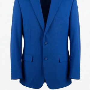 Black <b>Women</b> Tailored Blazer with Royal Blue Embroidered Crest Single Button Business Office Formal Suit <b>Jacket</b> Elegant Wear - Product Image 6