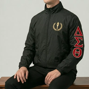 delta sigma theta custom polyester <b>Jacket</b> Premium Quality <b>Waterproof</b> Windbreaker <b>thin</b> quick dry Streetwear Style OEM ODM - Product Image 1