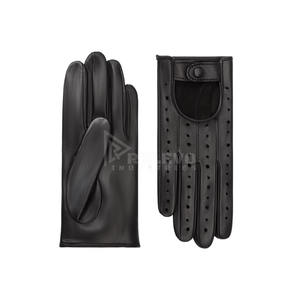 Gants en cuir de haute qualité pour femmes, gants d'hiver chauds doublés de cachemire, compatibles avec les écrans tactiles, pour la conduite - Product Image 4