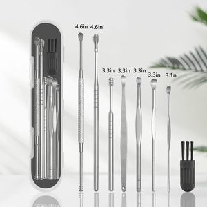 Kit de Extracción de Cera de Oídos Seguro con Limpiador en Espiral de Silicona Suave y Herramientas de Acero Inoxidable para un Cuidado de la Higiene del Oído Delicado y Eficaz - Product Image 5