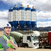 Zeyu 19m 100 Ton Q235 Mini Portatif Endüstriyel Çimento Silosu Çelik Uçucu Kül Civatalı Çimento Tozu Silosu PLC'li