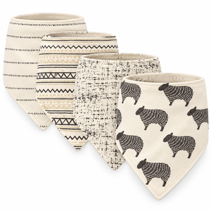 Bavoirs bandana pour bébé en coton 100% personnalisés |   Bavoirs doux et respirants |   Bavoirs lavables pour bébé |   Fabricant OEM - Product Image 1