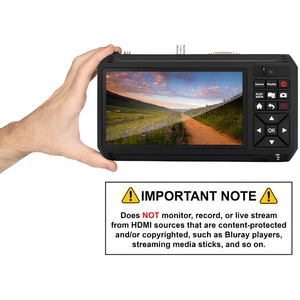 Boîtier de capture vidéo HD avec entrées HDMI, DVI, SDI, RCA/AV, VGA et YPbPr, enregistrement 1080P60, écran LCD 7 pouces, capture vidéo MP4 - Product Image 4