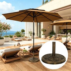 Base per Ombrellone da Giardino/Patio 10ft (2.7m) in Poliestere, Raggio 2.7m, per Cortile, Esterni e Uso in Palestra - Product Image 1