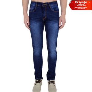Heavy Wash <b>Men</b> Denim Pants Retro Style Cotton <b>Jeans</b> Gear Raw <b>Indigo</b> Denim Pants <b>Men</b> Heavyweight Rigid <b>Jeans</b> Bulk - Product Image 1