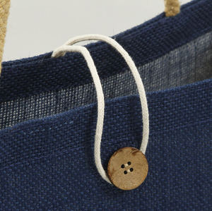 Sac de plage en jute élégant et tendance pour femmes avec des poignées d'épaule confortables et une grande capacité de rangement - Product Image 3