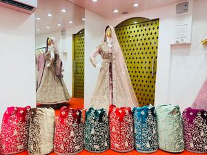 New Arrival Velvet Lehenga with Heavy Jarkan Stone Shrug, Belt & Dupatta Trending Mastani Style Winter Set - Product Image 5