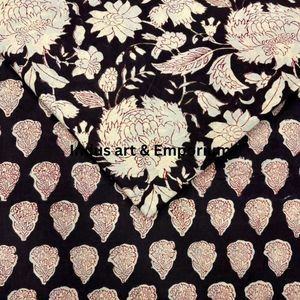 Block Print Cotton Cambric 60X60 Running Fabric Traditional Jaipuri Print Cotton Fabric - Product Image 4