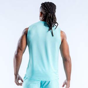 Débardeurs de sport personnalisés pour hommes, coupe ajustée, 100 % polyester, légers, pour la course et l'entraînement - Product Image 2