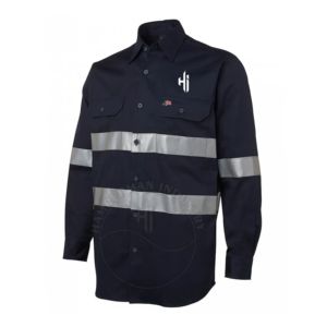 Flame Resistant Cotton Welding FR Men's Cotton Aramid <b>Material</b> Long Sleeve Shirts Quick Dry Fireproof Breathable Waterproof - Product Image 1