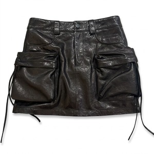 Skirt Genuine <b>Cow</b> Hair Leather High Waist Fashion Skirt Luxury Cowhide Leather Skirt for Women Natural Hair On <b>Cow</b> <b>Print</b> Skirts - Product Image 3
