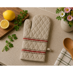 Gant de four en coton imprimé sur mesure |   Gant de cuisine matelassé résistant à la chaleur pour la maison, l'hôtel et le restaurant - Product Image 1