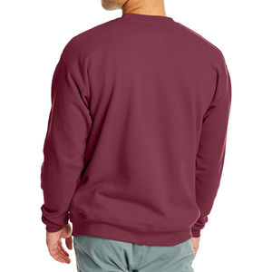 Pull-over en maille jacquard à motif fuzzy pour homme avec logo personnalisé, col rond, tricot d'hiver - Product Image 4