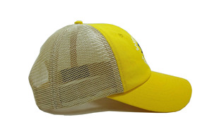 Gorra Trucker de Malla Amarilla Transpirable con Logotipo Bordado en la Parte Delantera, Ajustable, Unisex, Casual, de 6 Paneles, para Viajes al Aire Libre y Uso Diario - Product Image 3