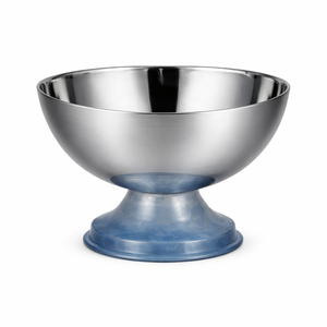 Bol en acier inoxydable très vendu avec base en résine marron, design élégant et de qualité supérieure pour la salle à manger et la décoration intérieure - Product Image 3