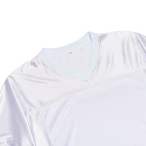 เสื้อฟุตบอลฝึกซ้อมสีขาวสำหรับผู้ชายแขนสั้นชุดกีฬาทีมกีฬา - Product Image 3